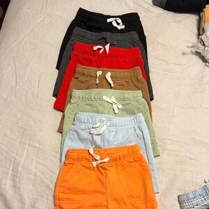 Kids Colorful Cotton Shorts Set